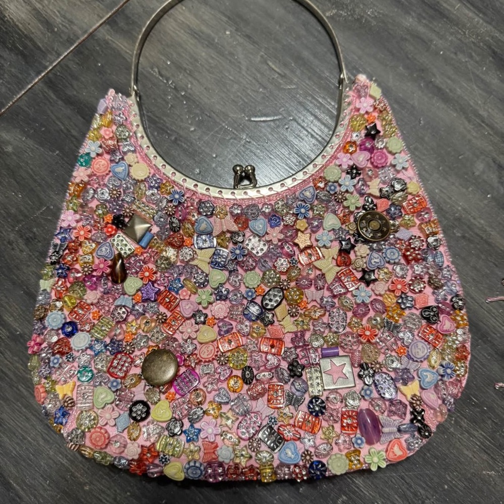 Embellished Pink Handbag